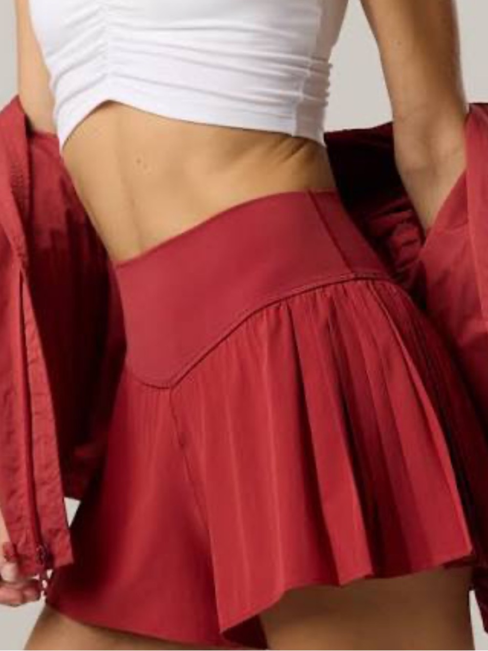 Aerie OFFLINE pleated flowy shorts